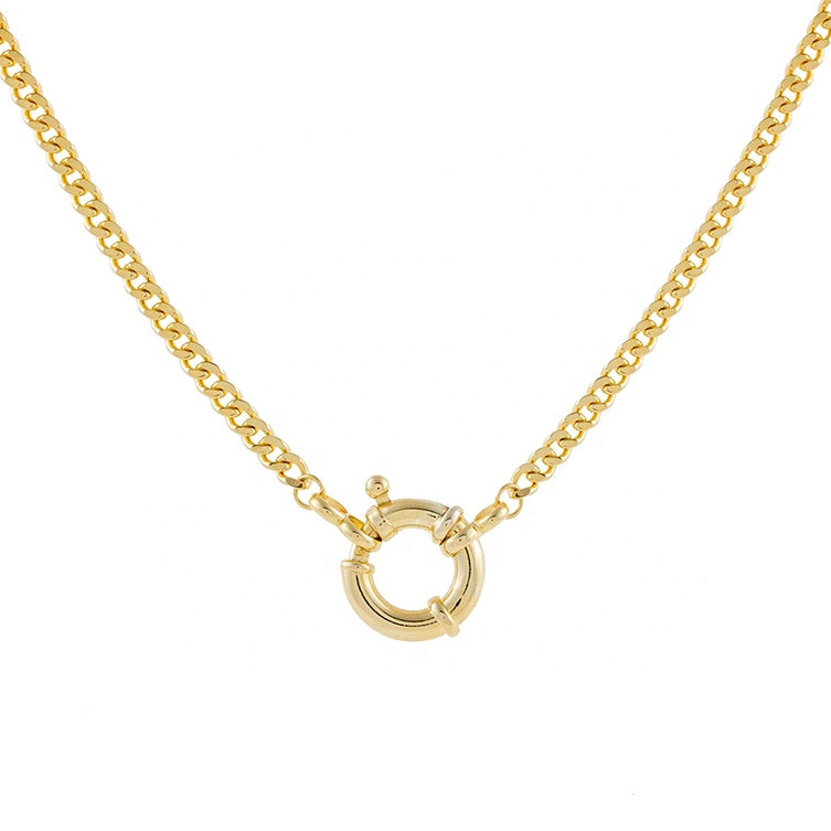 Toggle Clasp Cuban Chain Necklace